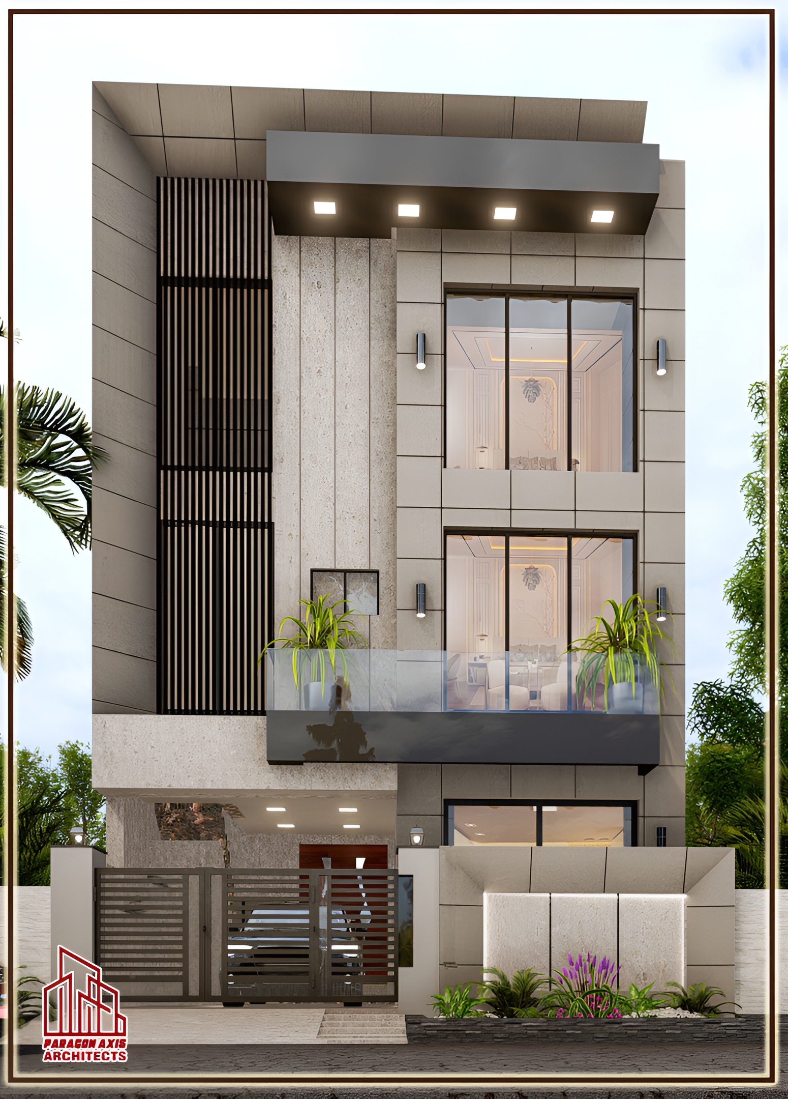 5 Marla House residential architecture in Park View, Lahore